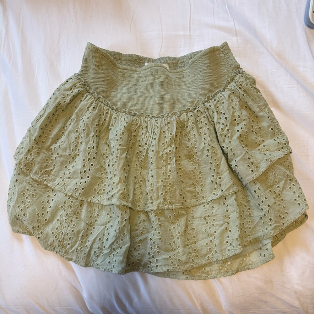 Hollister Green Skirt